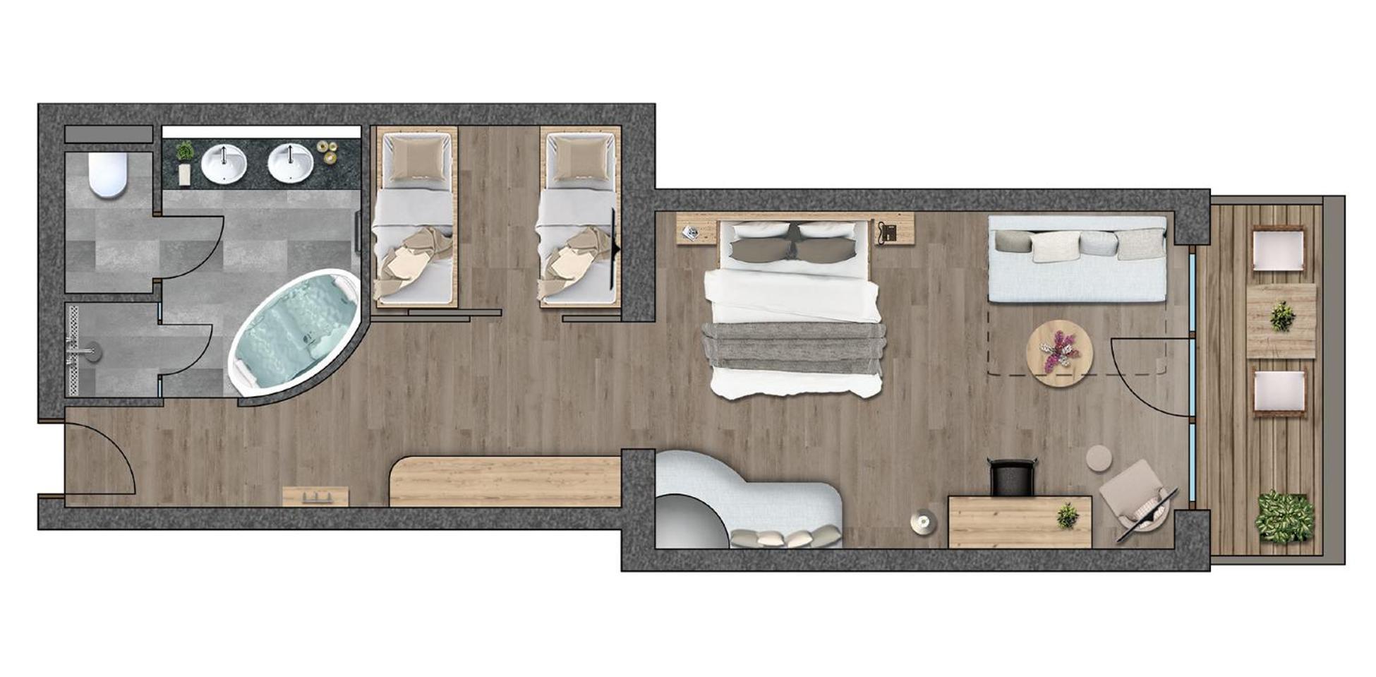 Der Unterschwarzachhof Hotel Saalbach-Hinterglemm Szoba fotó