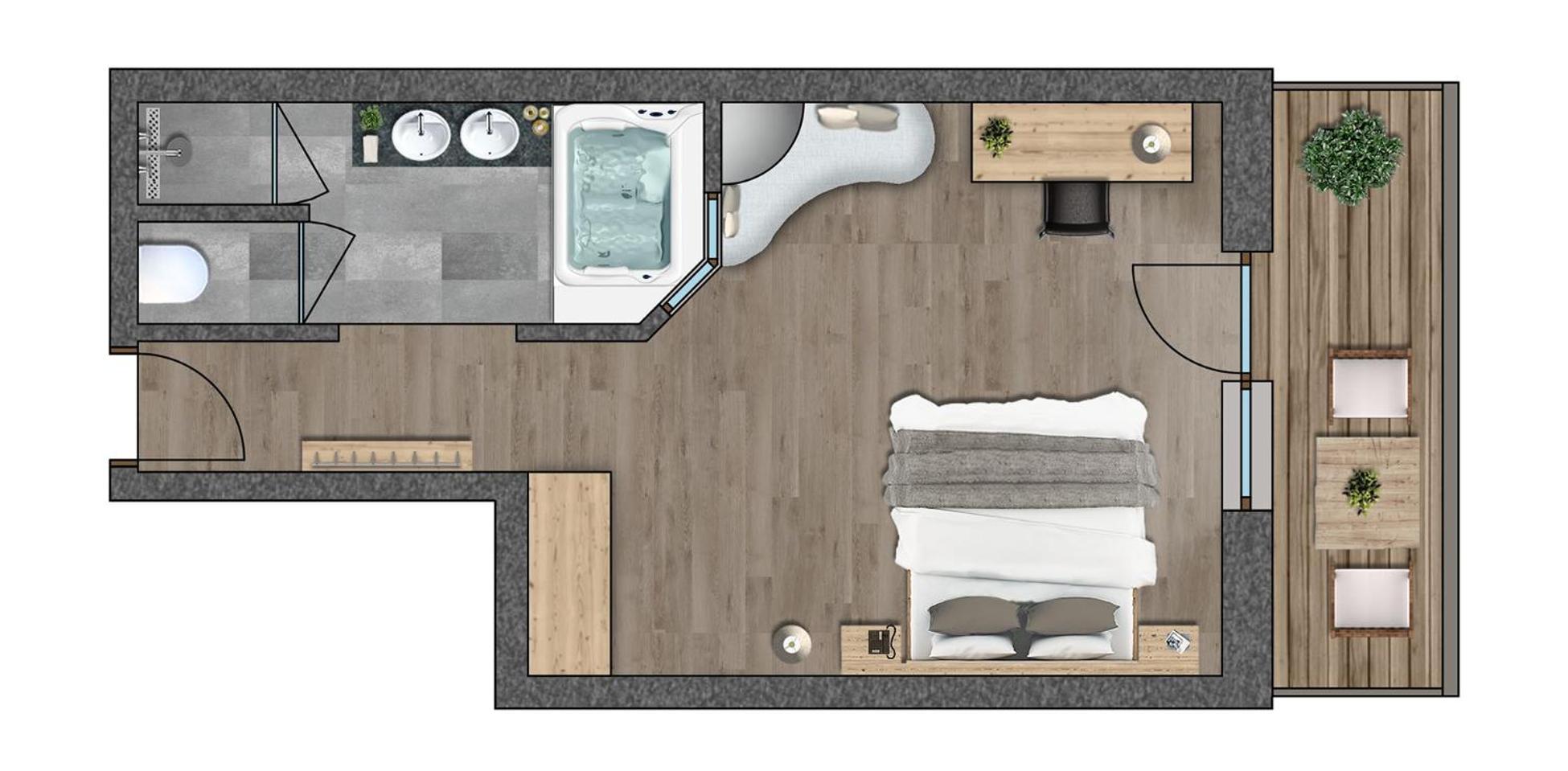 Der Unterschwarzachhof Hotel Saalbach-Hinterglemm Szoba fotó